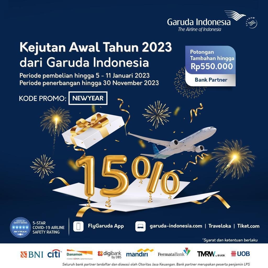 Beri Kejutan Awal Tahun 2023, Garuda Indonesia Kasih Harga Spesial pada Rute Penerbangan Favorit. Buruan Cek Disini!