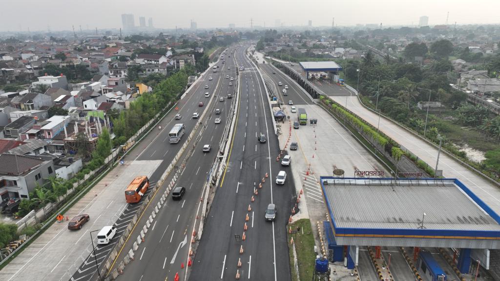 Mulai Hari Ini, Jalan Tol Ruas Pondok Aren-Serpong Km 8 Dibuka untuk Kedua Arahnya