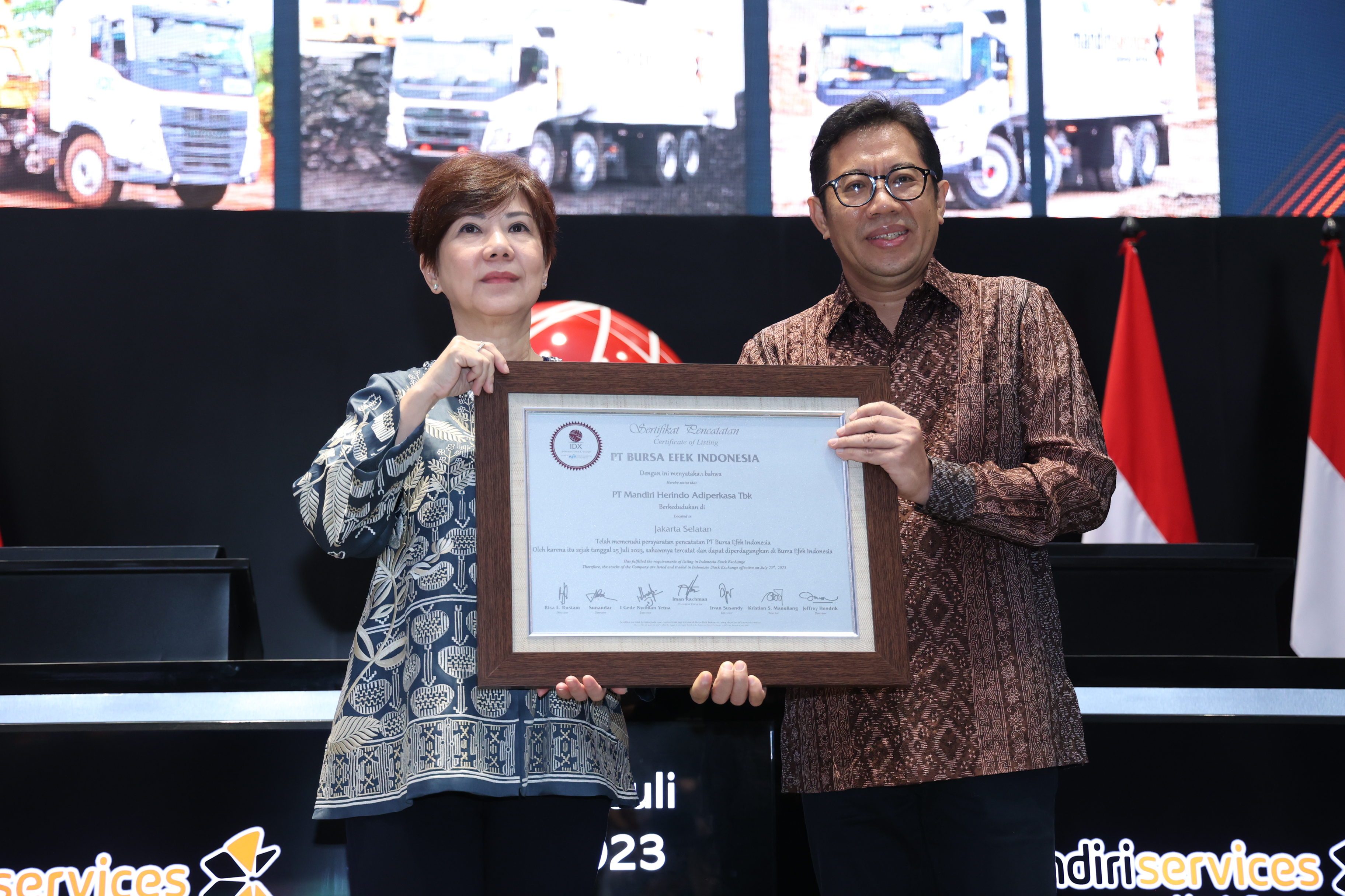 Resmi Listing di BEI, Saham Mandiri Herindo Adiperkasa Mentok ARA