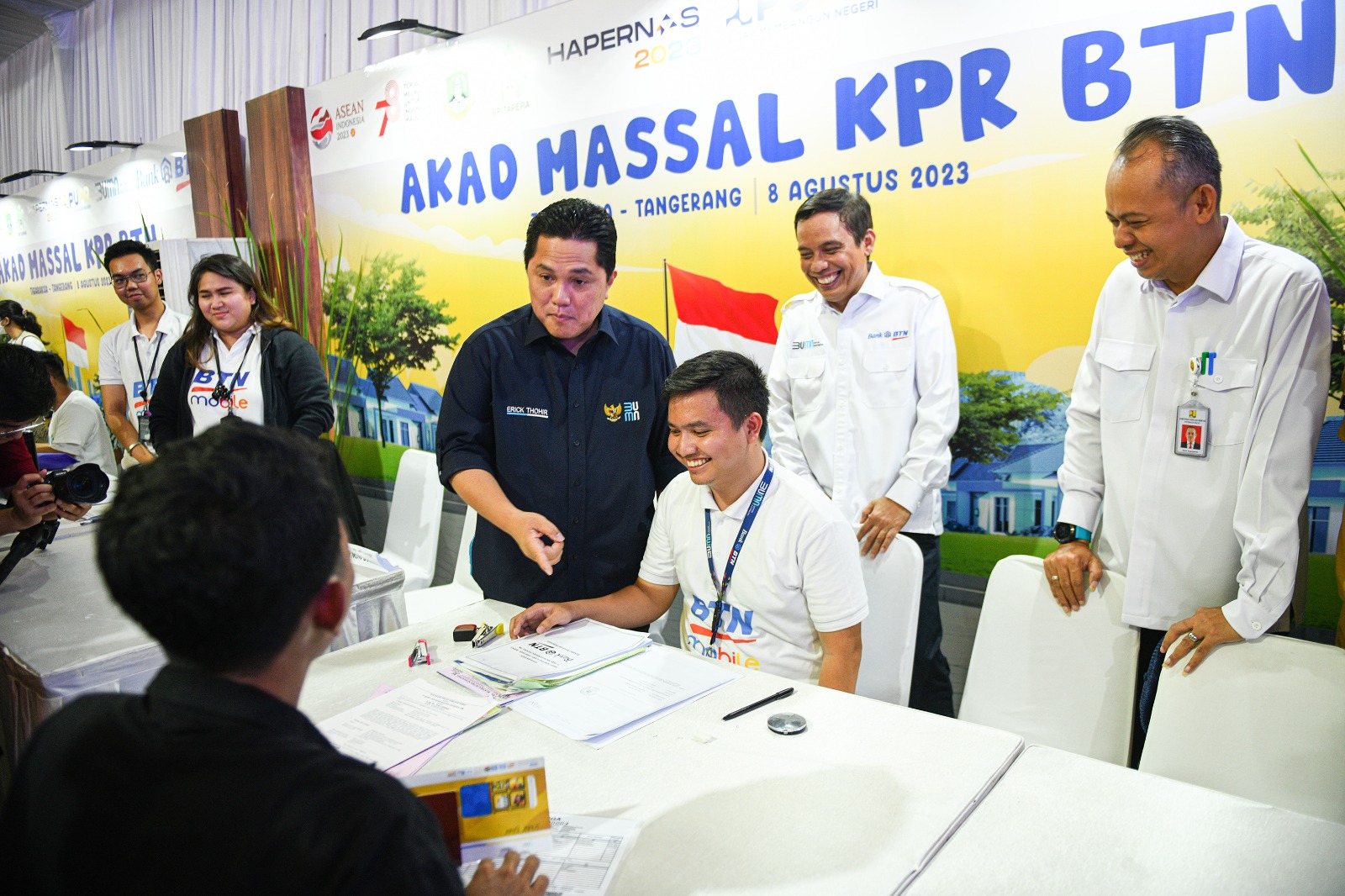 BTN Gelar Akad KPR Massal 10.000 Unit, Erick Tohir : Solusi Hunian Rakyat!