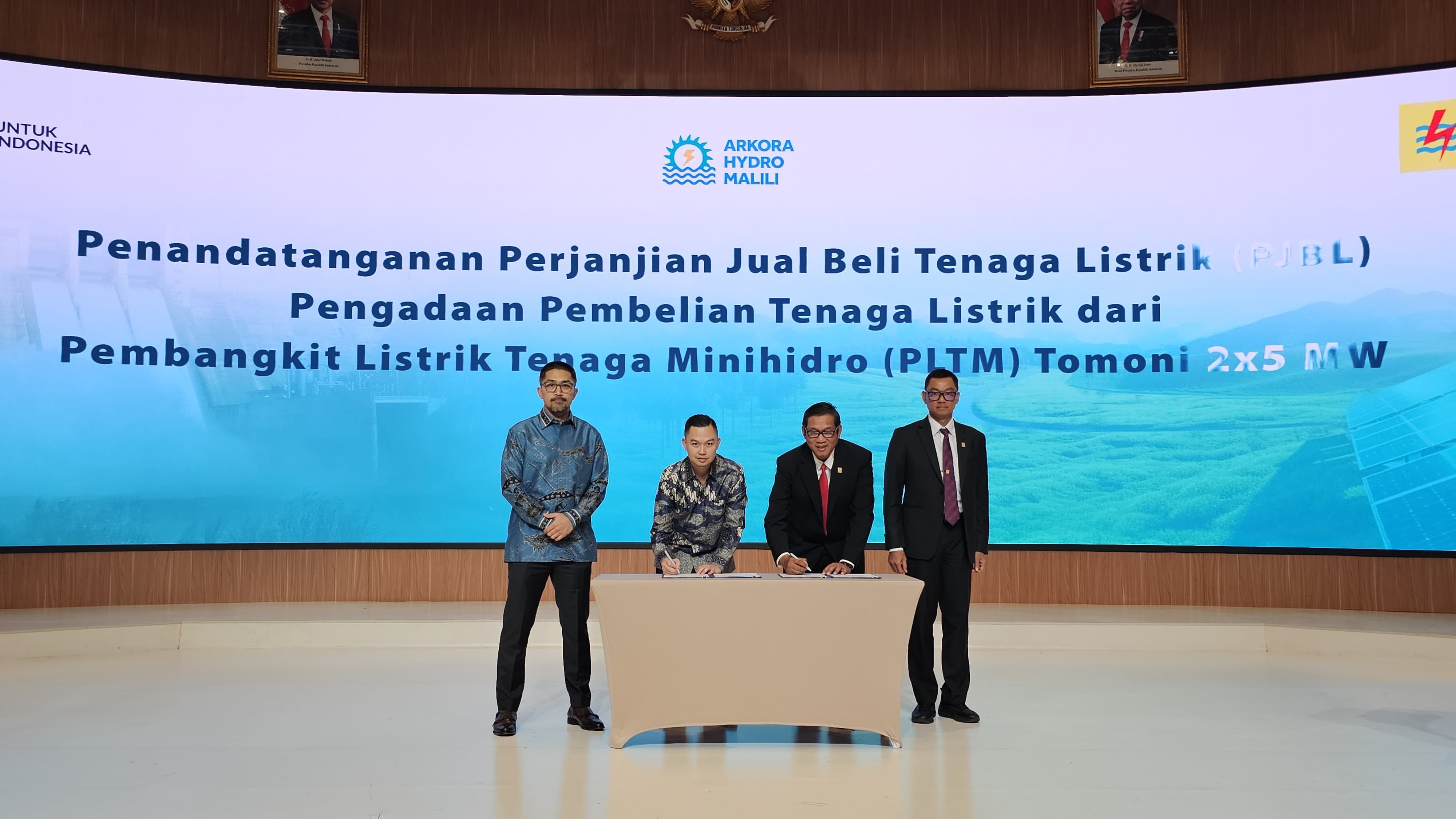 Fokus di Bisnis EBT, Arkora Hydro Teken Perjanjian Jual Beli Tenaga Listrik dengan PLN