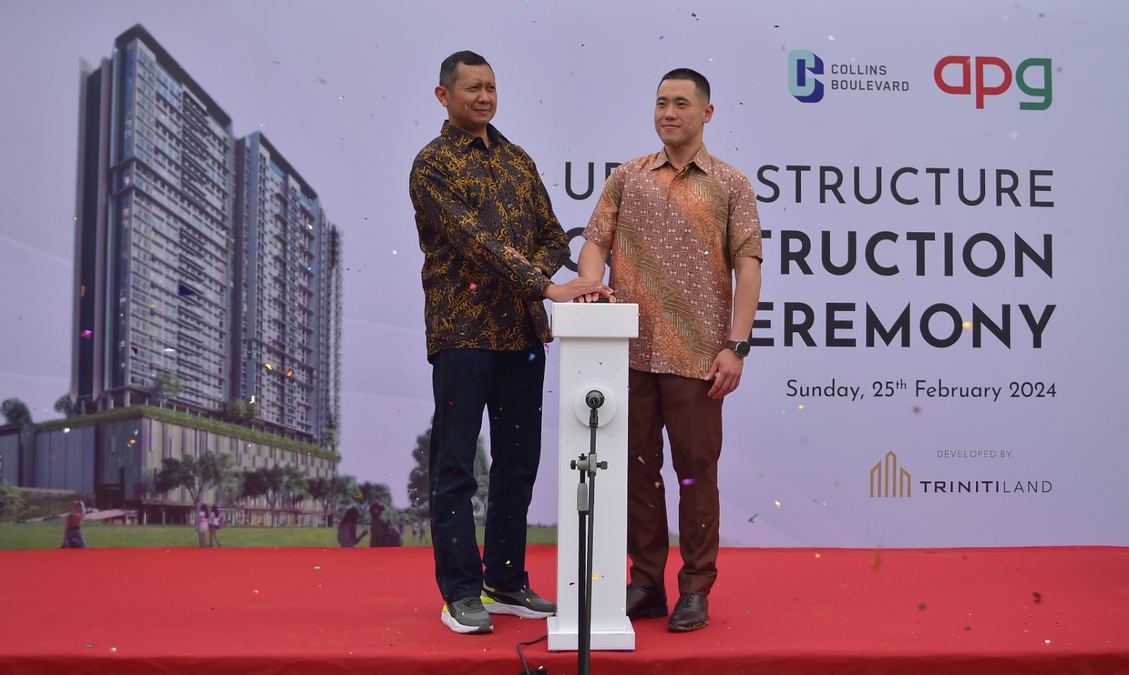 Triniti Land Mulai Pengerjaan Upper Structure The Scott, Collins Boulevard