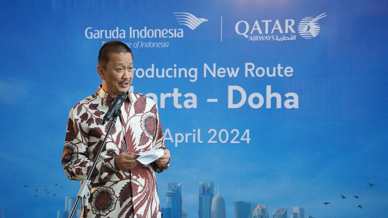Garuda Indonesia Resmi Operasikan Penerbangan Langsung Jakarta – Doha PP