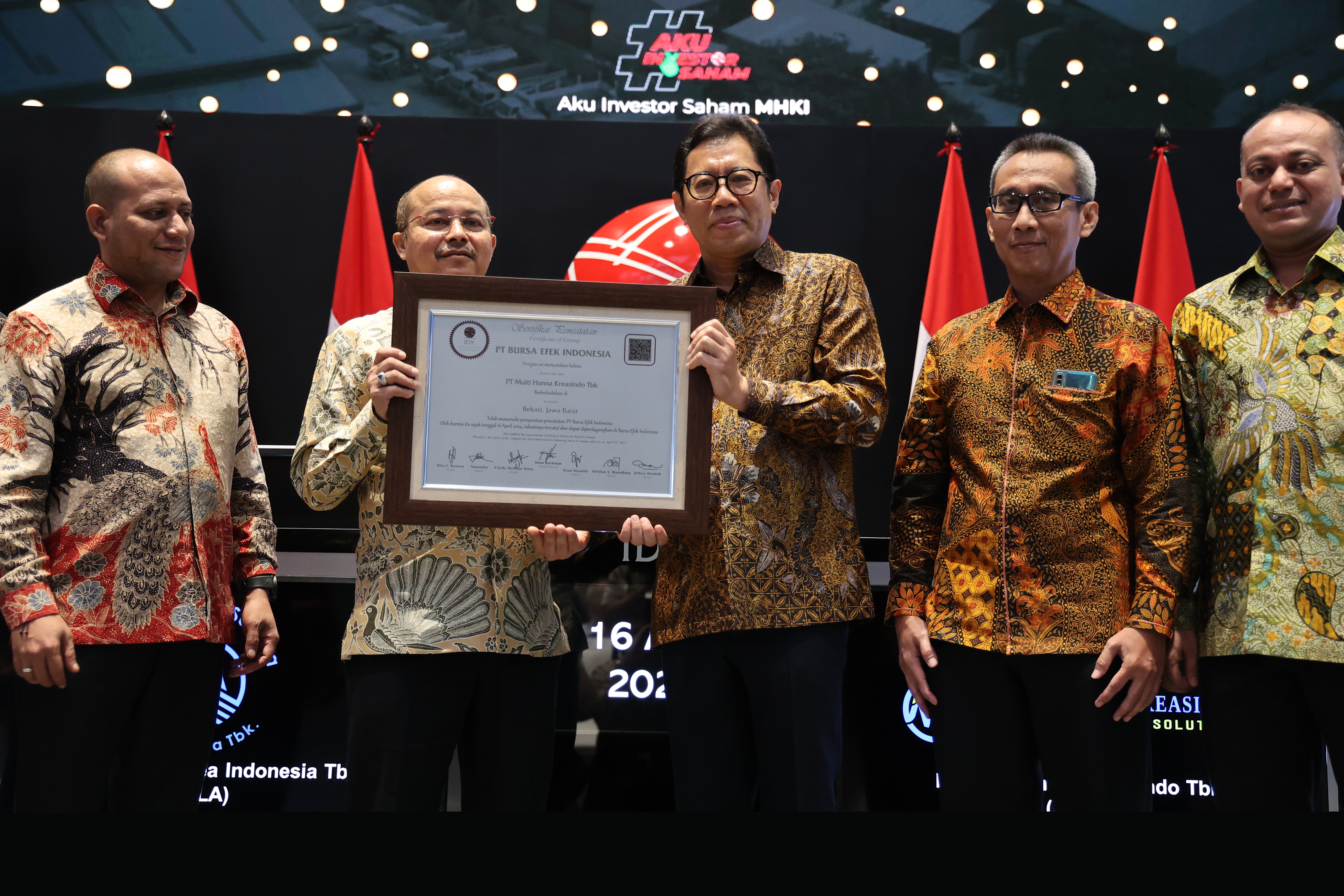 Melantai di BEI, Harga Saham MHKI Naik 6,25%