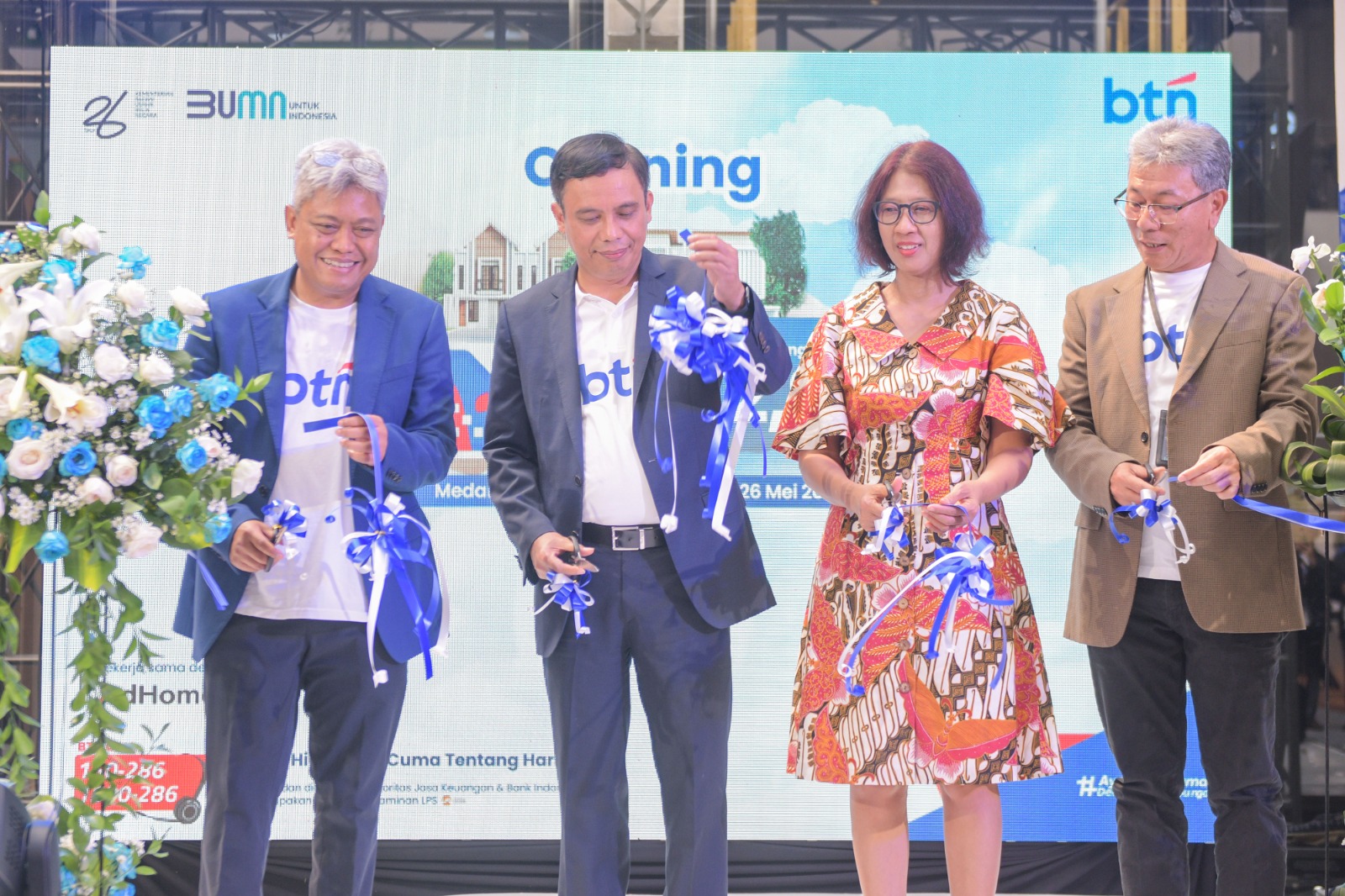 BTN Resmikan Sales Center KPR di Tiga Kota Besar