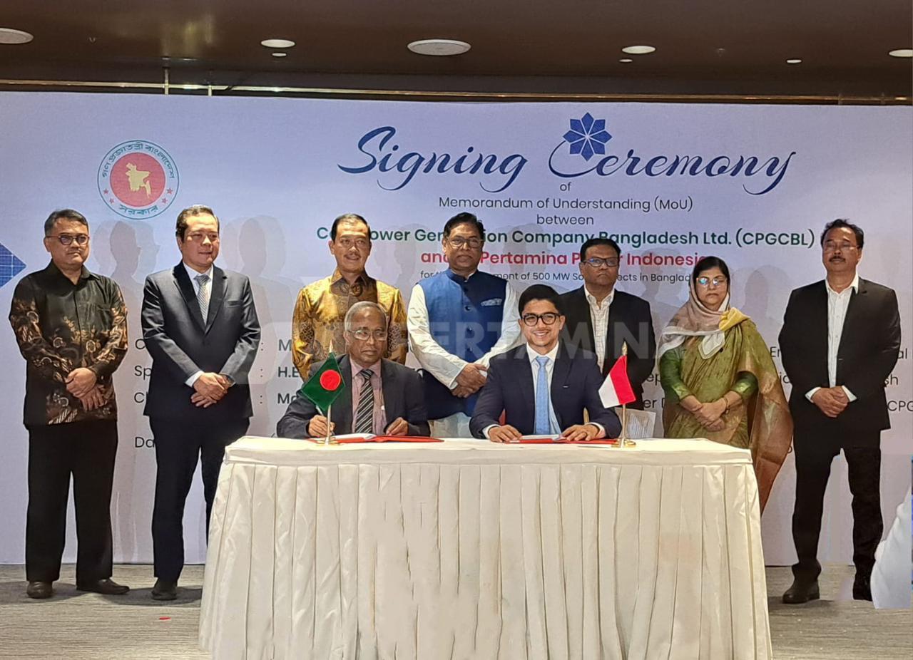 Pertamina NRE dan Bangladesh Sepakat Bangun PLTS 500 MW!