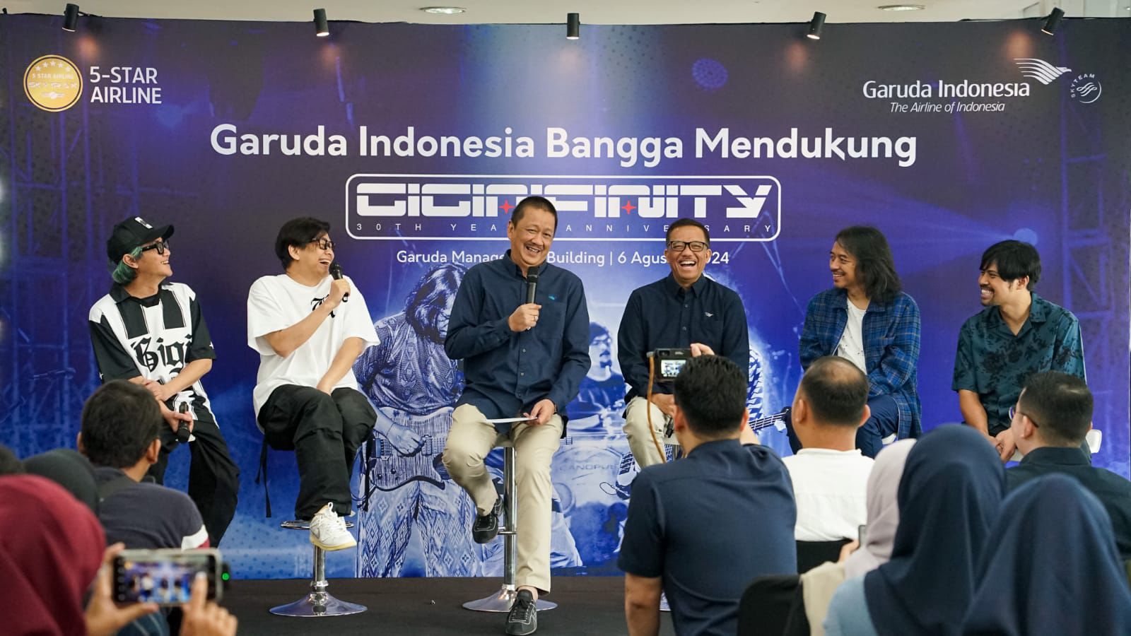 Garuda Indonesia Dukung Konser 30 Tahun GIGI, Berikan Peluang Tiket Gratis untuk Penumpang