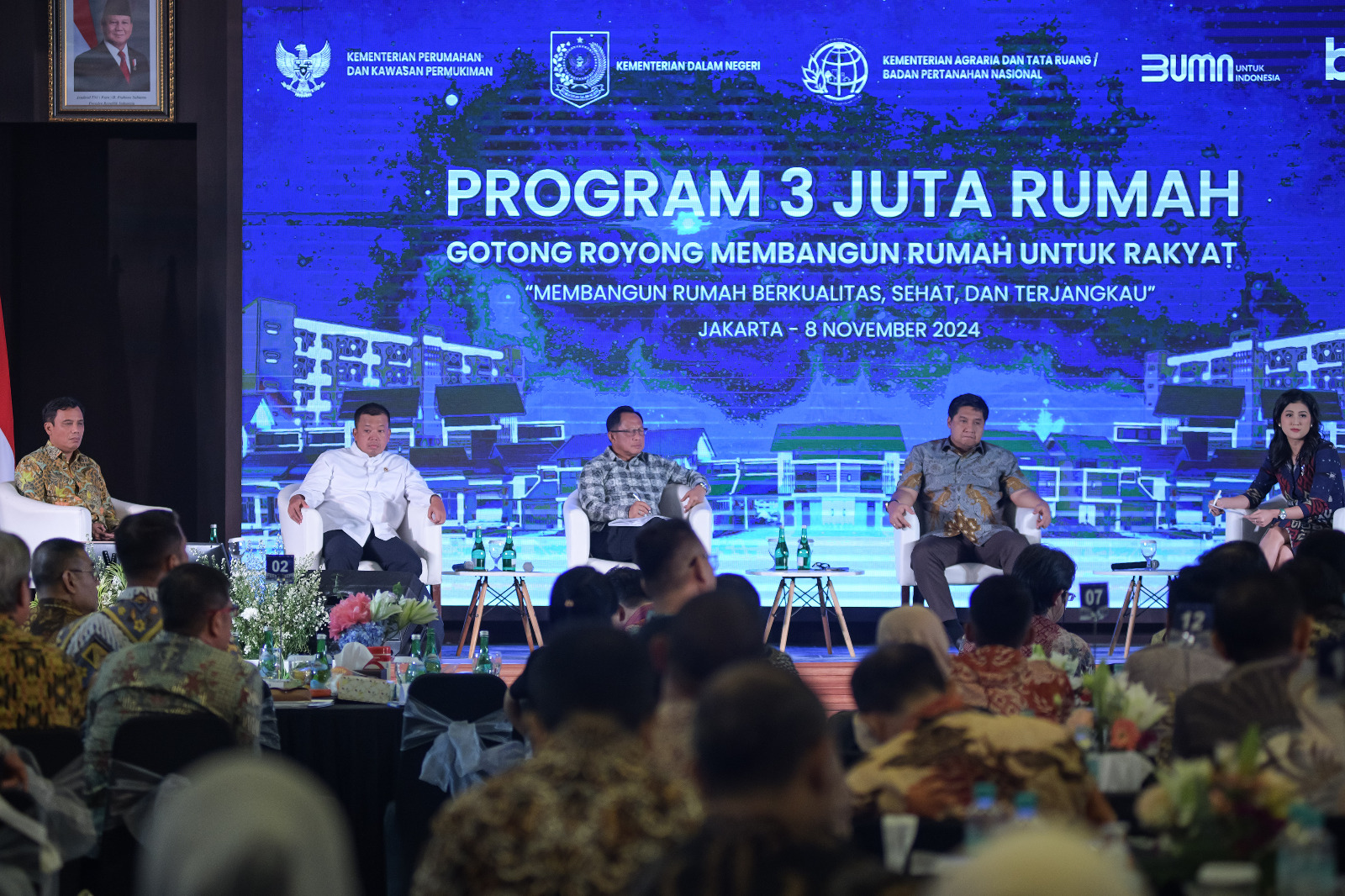 Tiga Menteri dan BTN Siap Wujudkan 3 Juta Rumah