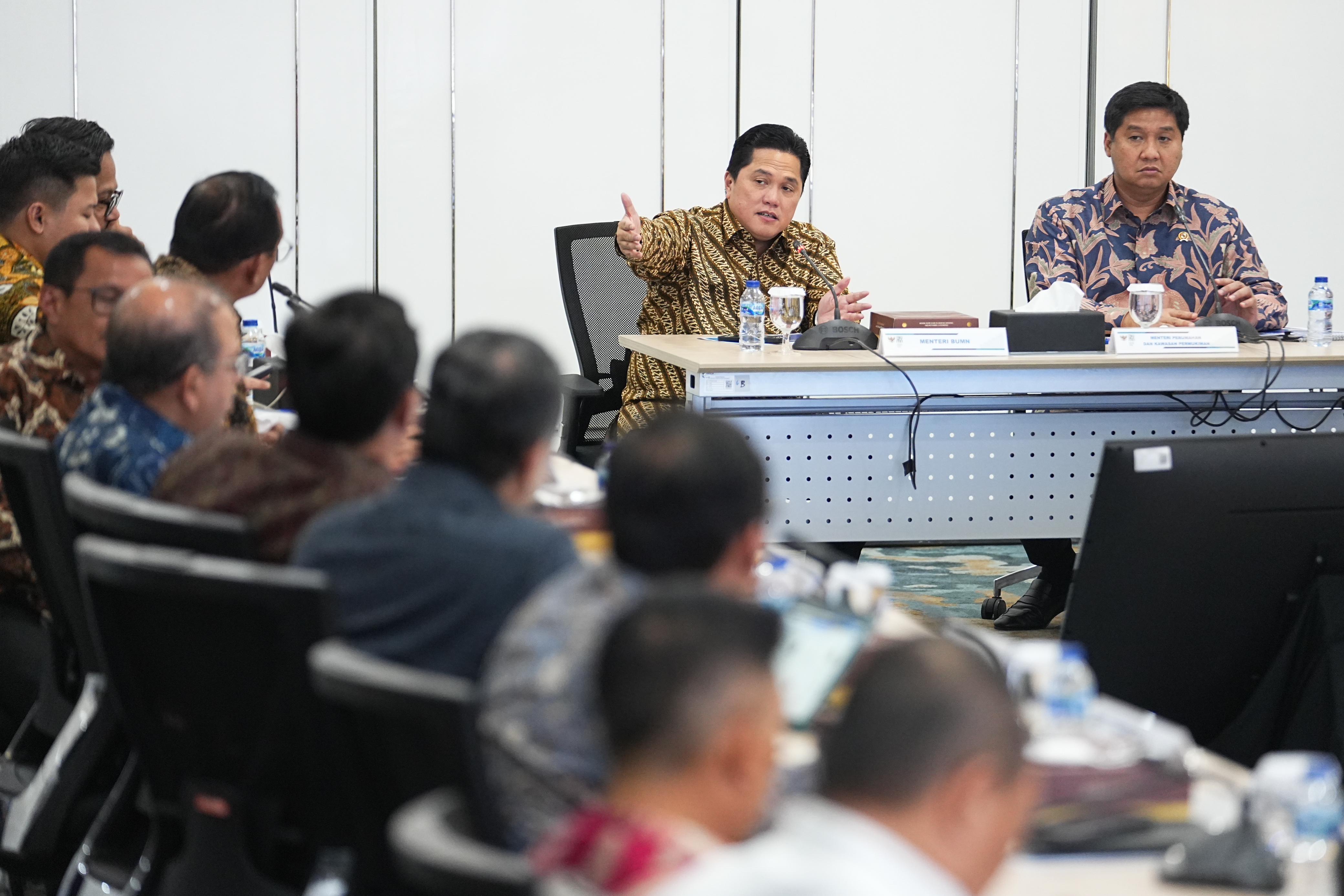 Erick Thohir dan Maruarar Sirait Bahas Program Pembangunan 3 Juta Rumah, Ini yang Dibicarakan!