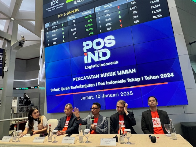 Pos Indonesia Catatkan Sukuk Ijarah Tahap I Tahun 2024 di BEI