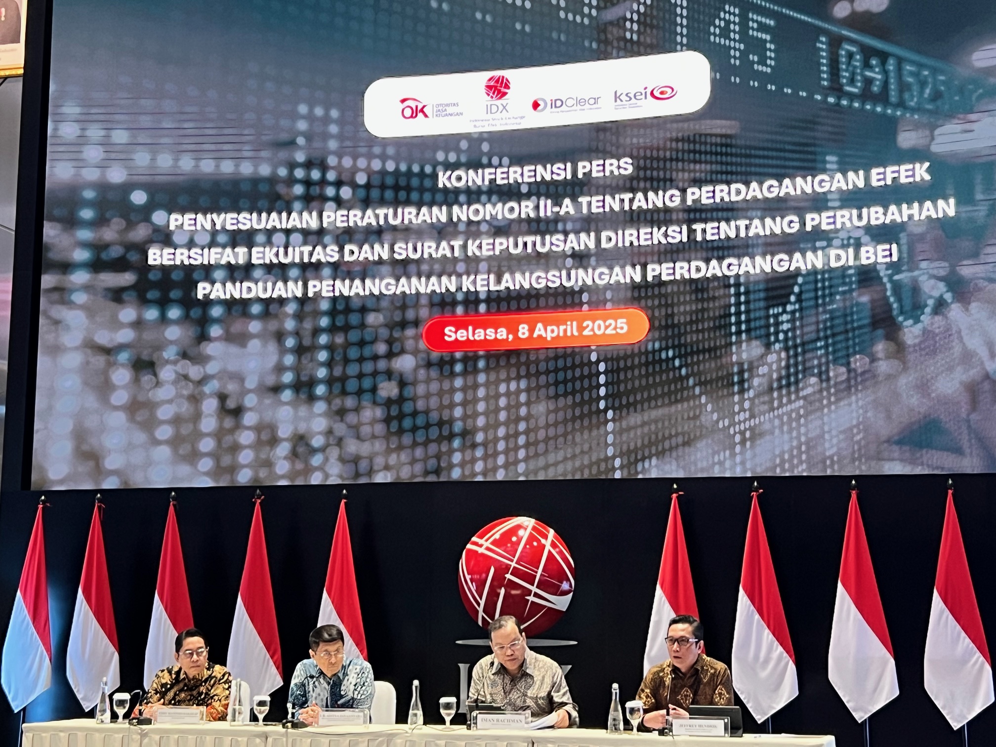 BEI Sesuaikan Ketentuan Batasan Auto Rejection Bawah dan Ketentuan Penghentian Sementara Perdagangan Efek
