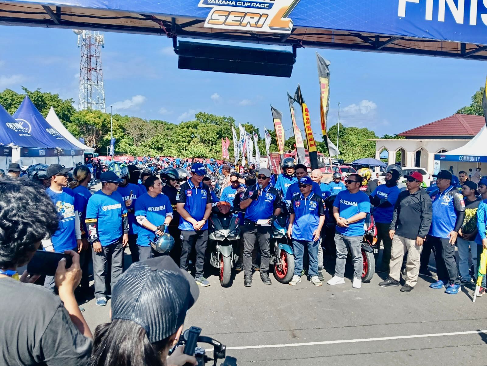 Yamaha Cup Prix Seri 2 di Sirkuit Titik Nol Bira, Bupati Andi Utta Ikut Ngegas