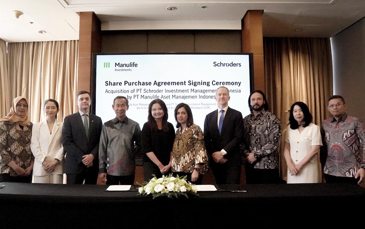 Manulife Resmi Akuisisi Schroders Indonesia, Siap Jadi Pemain Besar di Industri Investasi