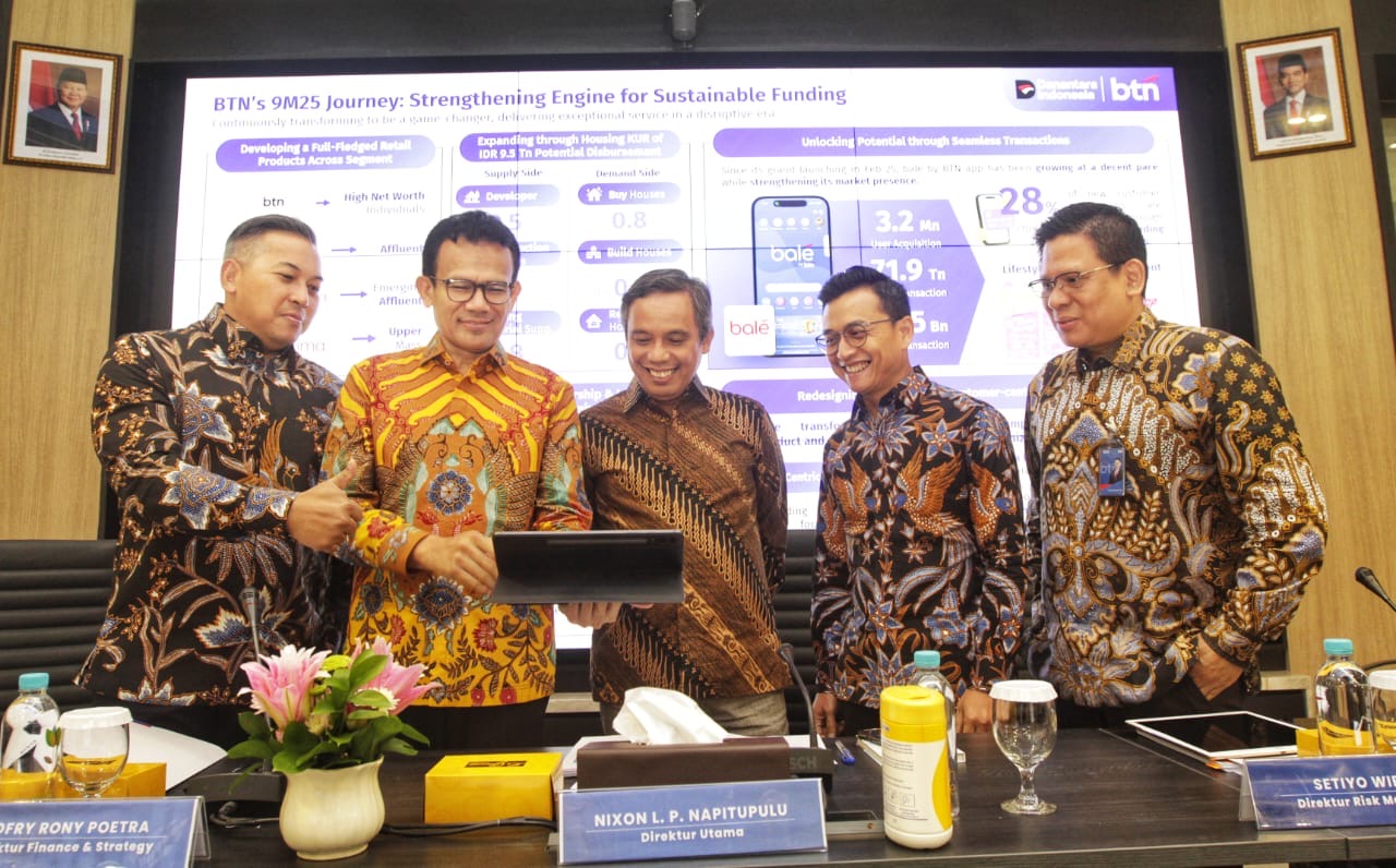Laba BTN Naik 10,6% Jadi Rp2,3 Triliun di Kuartal III-2025