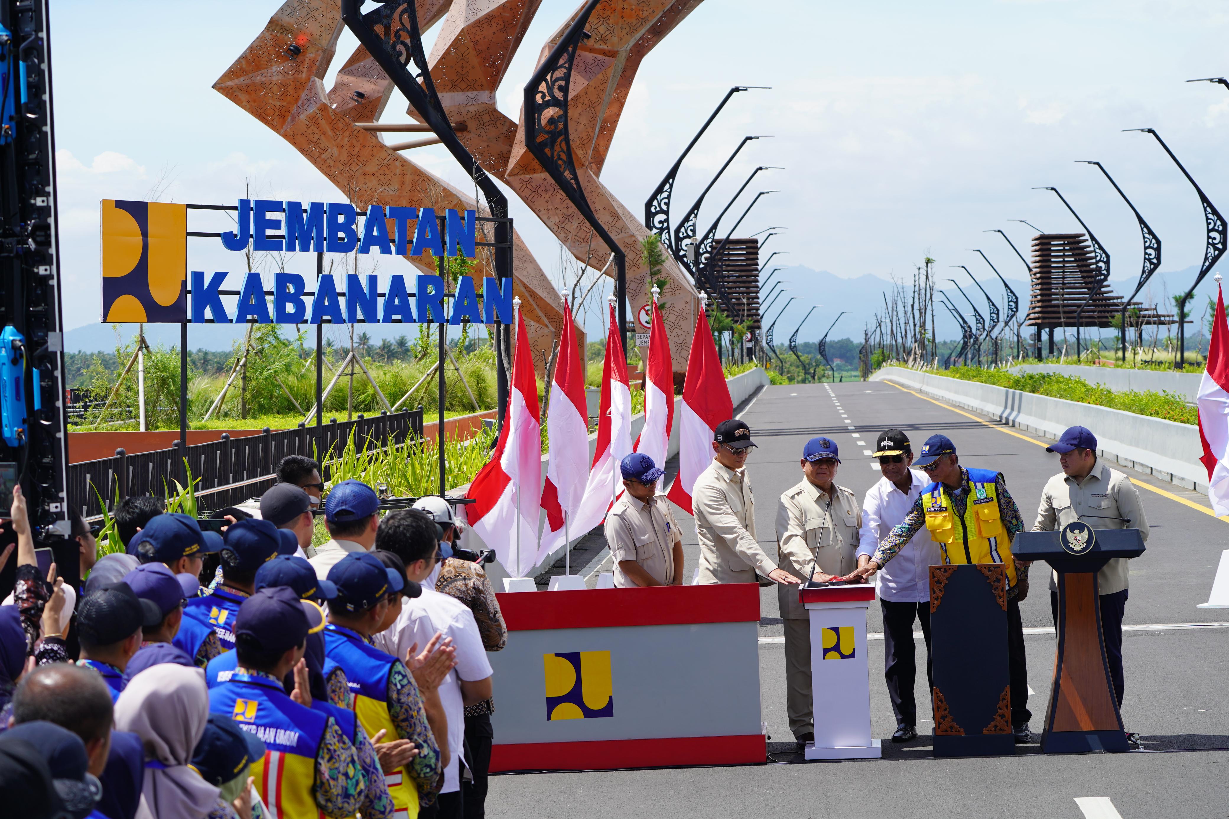 Presiden Prabowo Resmikan Jembatan Kabanaran di DIY, Nilai Investasinya Rp863,72 Miliar