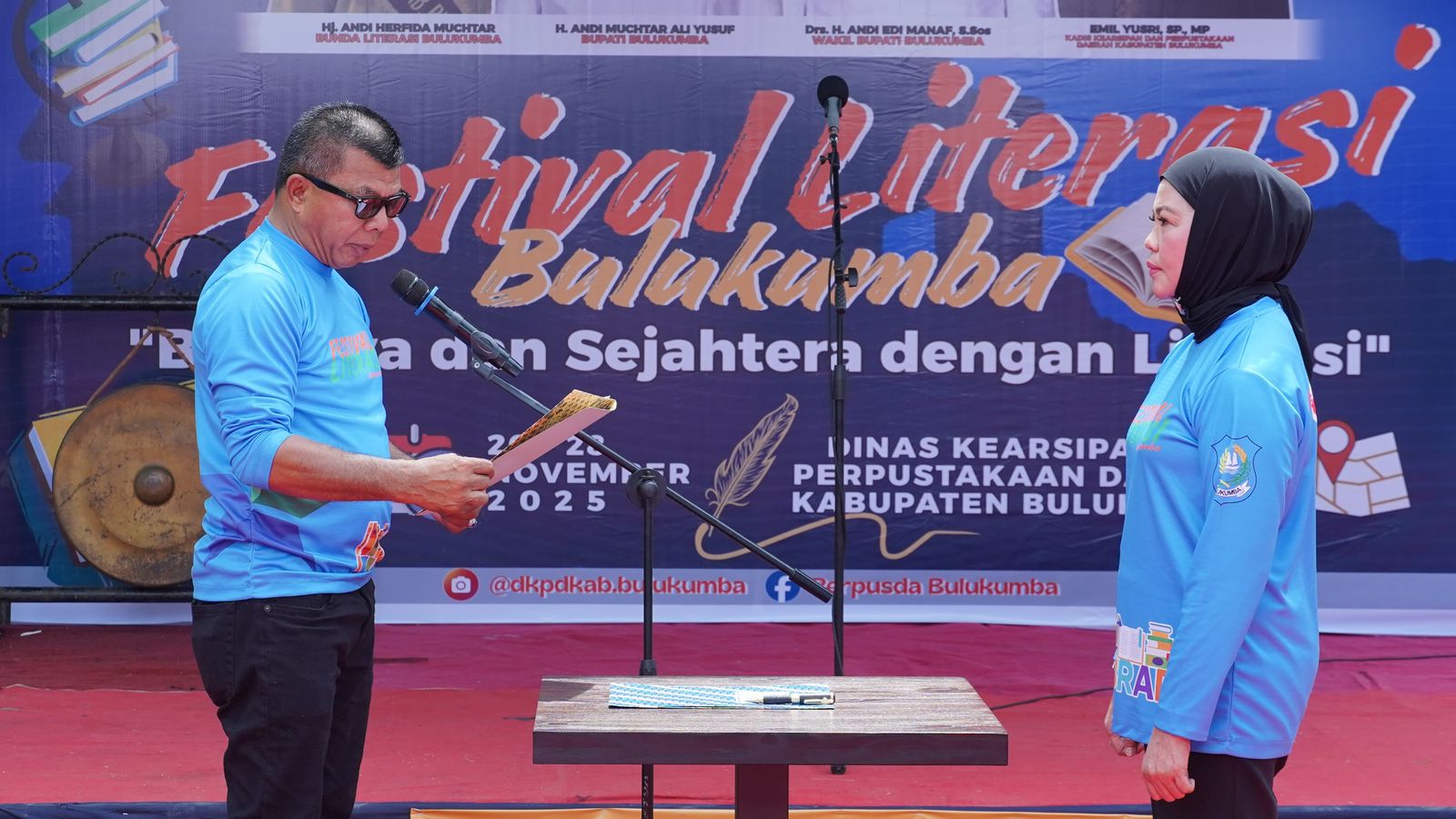 Bupati Andi Utta Kukuhkan Andi Herfida sebagai Bunda Literasi Bulukumba untuk Periode Kedua