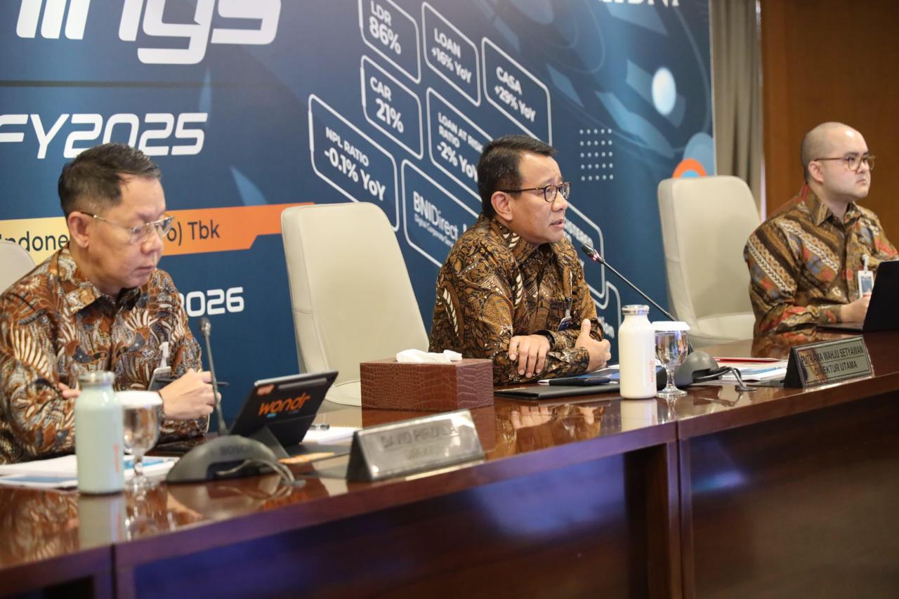 BNI Cetak Laba Bersih Rp20 Triliun, Kredit Melonjak 15,9% Sepanjang 2025