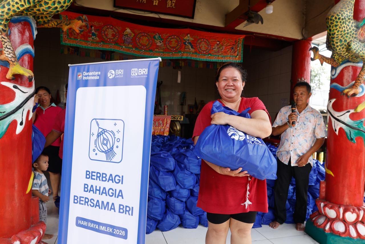 Rayakan Imlek 2026, BRI Peduli Salurkan 1.000 Paket Sembako di Tangerang
