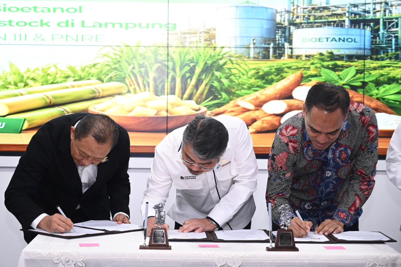 Kejar Target E20 di 2028, Pertamina, Medco, dan PTPN Sepakat Bangun & Revitalisasi Pabrik Bioetanol